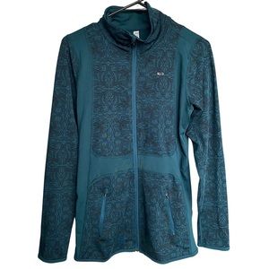 Emerald green running jacket